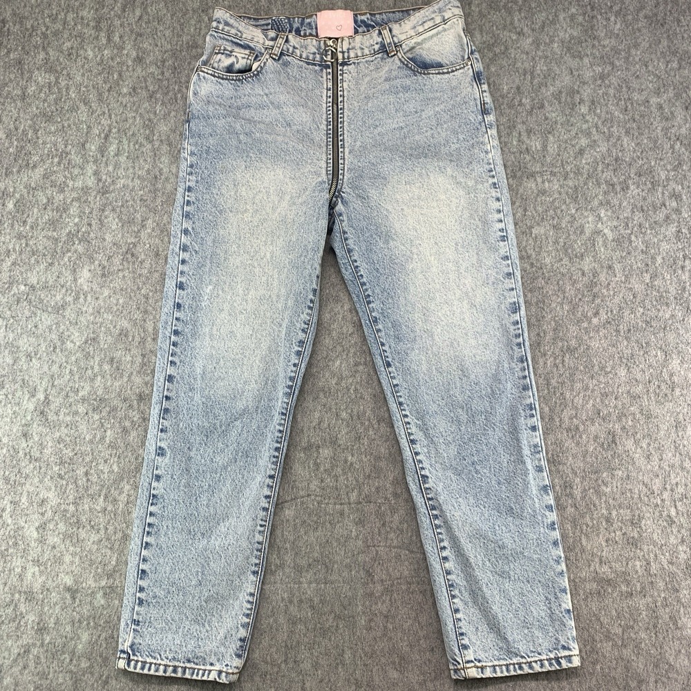 Revice Yin Yang Cropped Jeans Blue 100% Cotton - Size 31x26